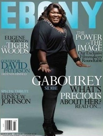 Ebony depicted the actress in full form for its cover (Credit: Womanist Musings, Ebony)