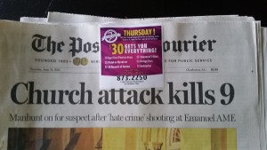 charleston shootings, post and courier, gun ad