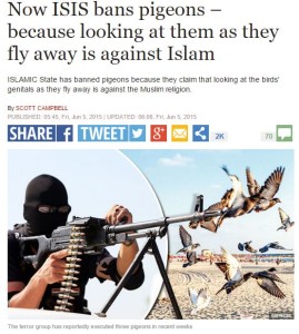A screenshot of the UK Express's headline and image.